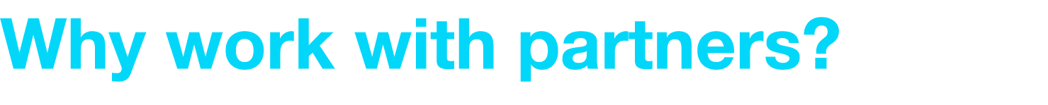 Why work with partners  