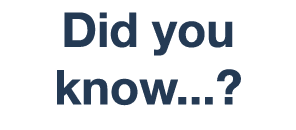 Did you know    